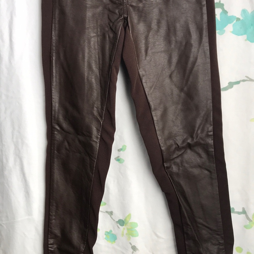 Pleather brown stretch  h&m